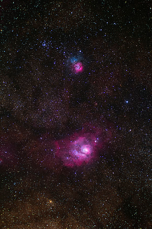 Trifid & Lagoon Nebulas